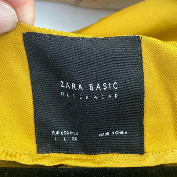 Zara Mustard Yellow Jacket with Ruffle Hem - Picture 8 of 14